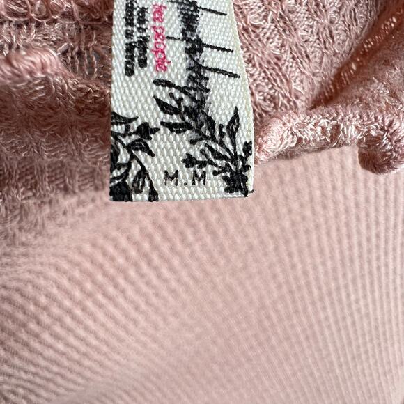 Free People Make It Easy Ballet top Mock Neck Long Sleeve lightweight Thermal - Picture 3 of 4